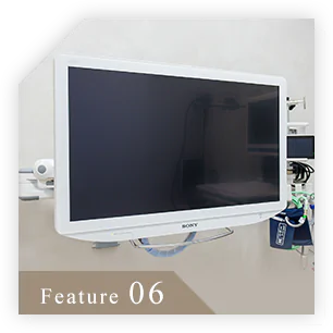 大型ハイビジョン液晶モニターによる精密検査